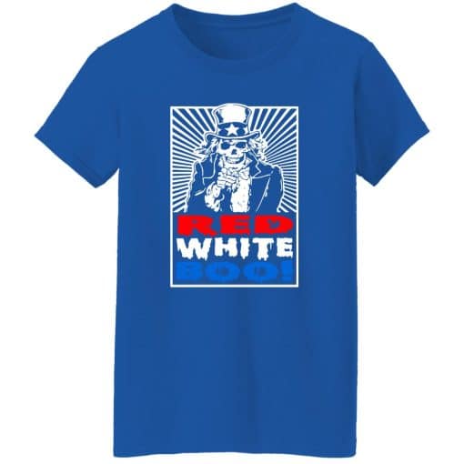 Red White And Boo Women T-Shirt Royal