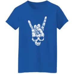 Rock Skull Women T-Shirt Royal