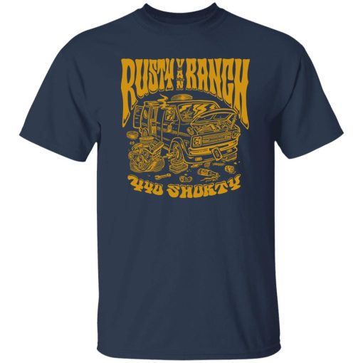Rusty Van Ranch 440 Shorty T-Shirt Navy