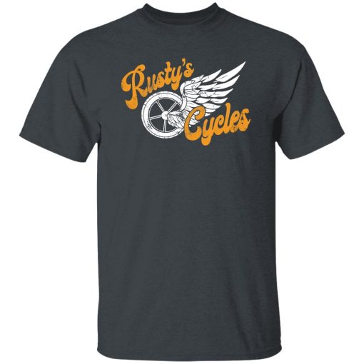 Rusty Van Ranch Blood Sweat And Beers T-Shirt Dark Heather Front