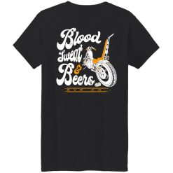 Rusty Van Ranch Blood Sweat And Beers Women T-Shirt Back