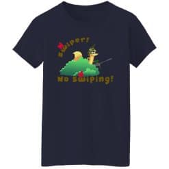 Sniper No Sniping Women T-Shirt Navy