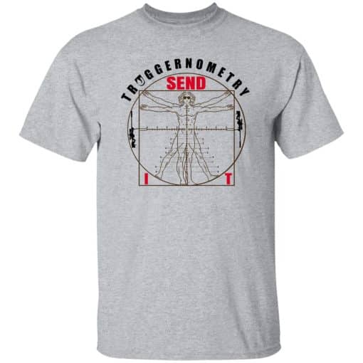 Triggernometry Send It T-Shirt Sport Grey