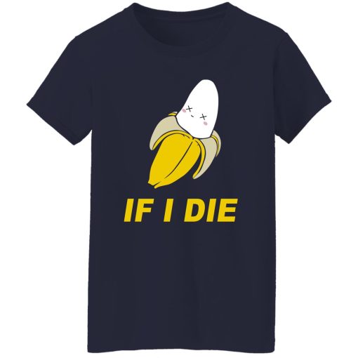 Unsubscribe Podcast If I Die Women T-Shirt Navy