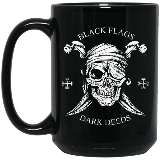 H.L. Mencken Black Flags Dark Deeds Mug 1