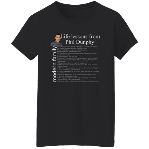 Modern Family Life Lessons From Phil Dunphy Women Shirt 1