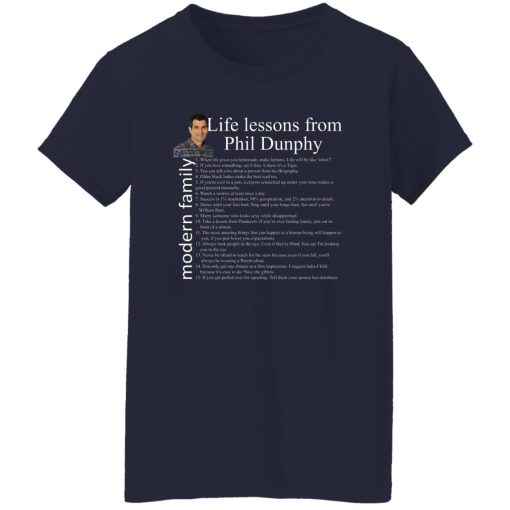 Modern Family Life Lessons From Phil Dunphy Women Shirt 3