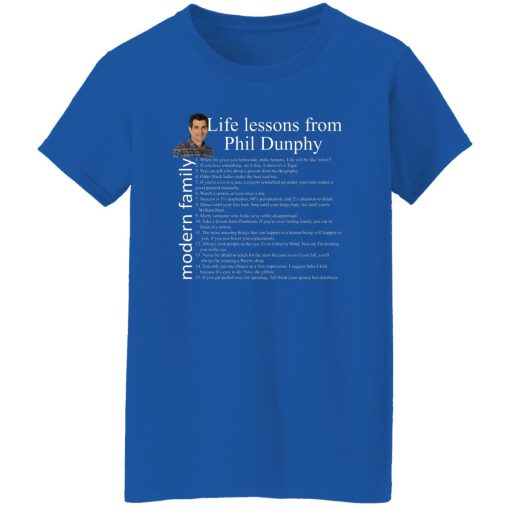 Modern Family Life Lessons From Phil Dunphy Women Shirt 4