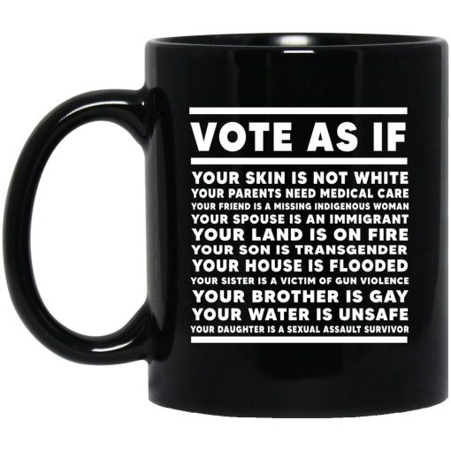 Vote As If Your Skin Is Not White Mug