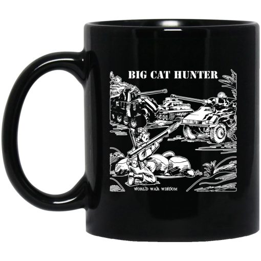World War Wisdom Big Cat Hunter Mug