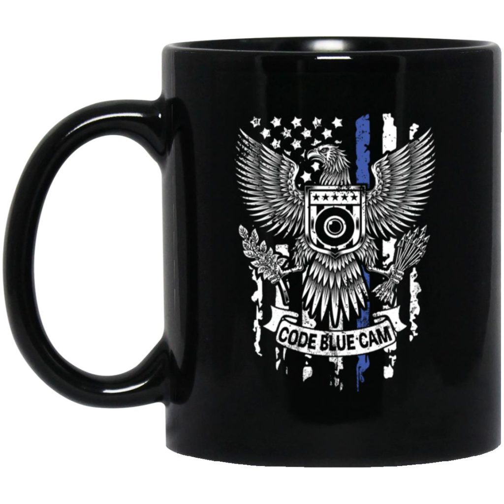 Code blue cam eagle mug