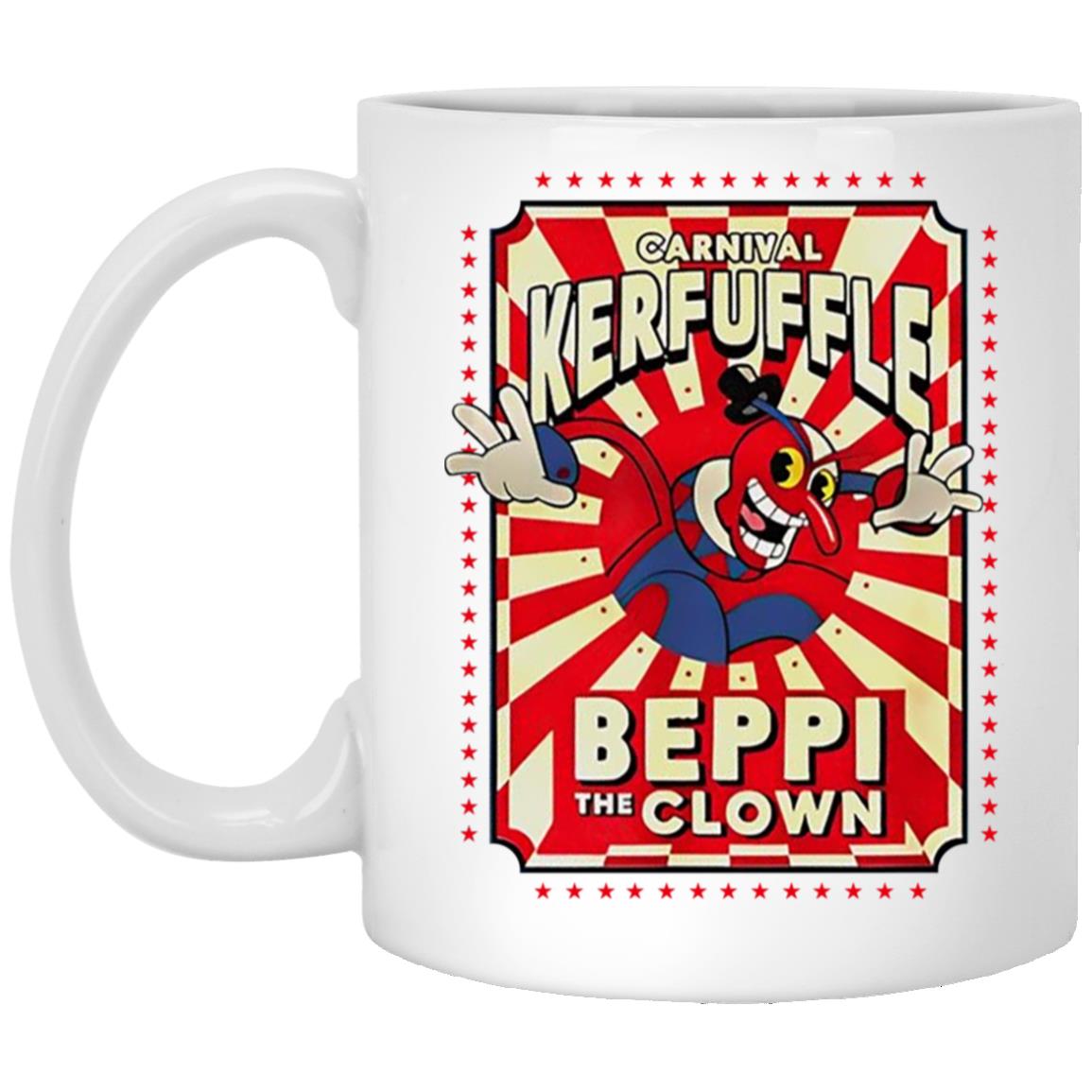 Cartoon Cuphead-Beppi The Clown Mermaid Enamel Brooch Pin Jacket Lapel  Metal Pins Brooches Badges Exquisite