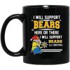 Minions I Will Support Northern Colorado Bears Here Or There I Will Support Bears All Christmas Mug
