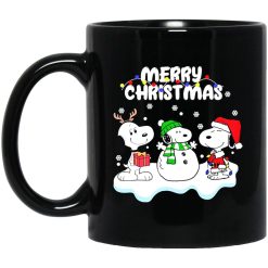 Snoopy Hat Santa Reindeer Merry Christmas Mug