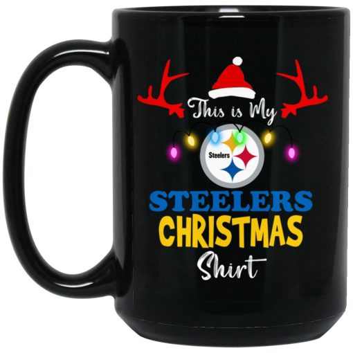 This is my Football Pittsburgh Steeler Christmas Mug