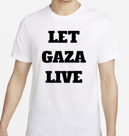 Medea Benjamin Wearing Let Gaza Live Shirt