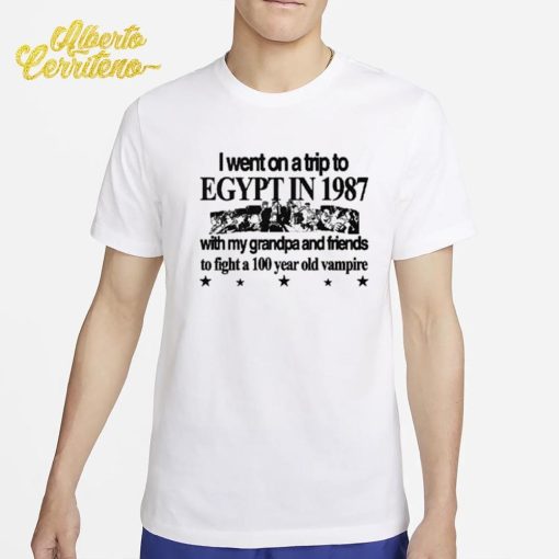 Jojo’s Bizarre Adventure I Went To Egypt To Fight A Vampire Shirt