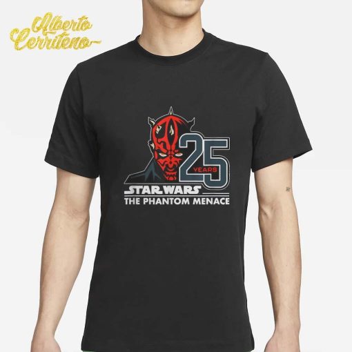 Star Wars The Phantom Menace 25th Anniversary Darth Maul Shirt