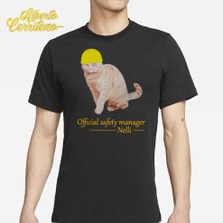 Hydraulic Press Channel Official Safety Manager Nelli Cat Shirt
