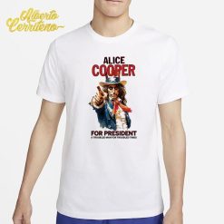 Alice Cooper For President A Troubled Man For Troubled Times Shirt