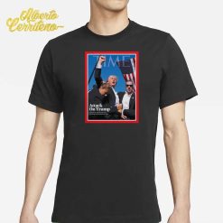 Poster Time Attack On Donald Trump Former President Survives Shooting With Nation On Edge 2024 Shirt