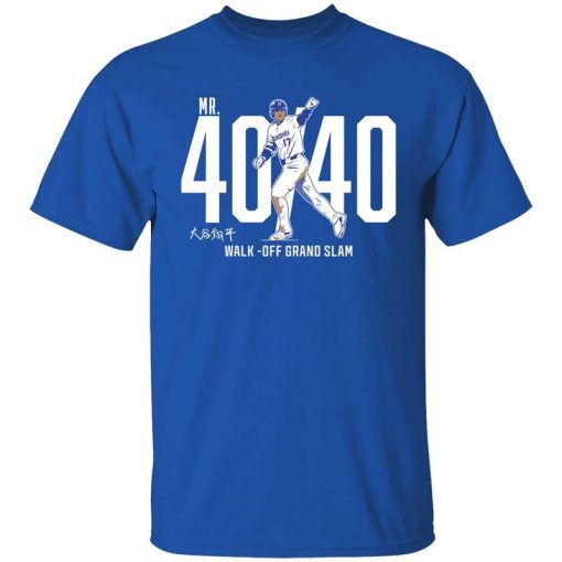 Shohei Ohtani Mr 40/40 Walk Of Grand Slam Shirt