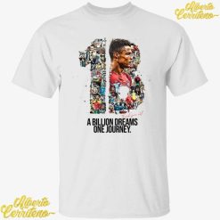 Cristiano Ronaldo 1B Followers Thank You All A Billion Dreams One Journey Shirt