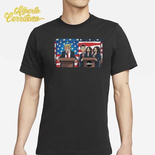 Trump 3 Versus 1 Harris Team Begged Debate 2024 Shirt