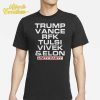 Trump Vance Rfk Tulsi Vivek And Elon Unity Party Shirt