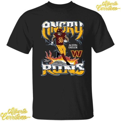 Washington Commanders Austin Ekeler Angry Runs 2024 Shirt