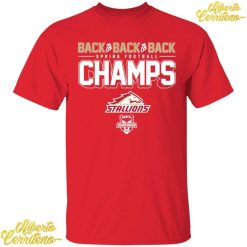 Birmingham Stallions Back To Back To Back Spring Football Champs Shirt