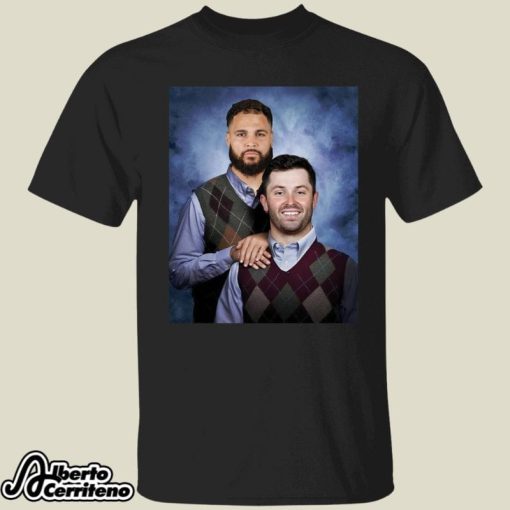 Chase Mclaughlin Wearing Baker Mayfield Mike Evans Step Brothers Shirt