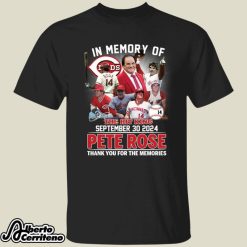 In Memory Of The Hit King Pete Rose Thank You For The Memories Shirt