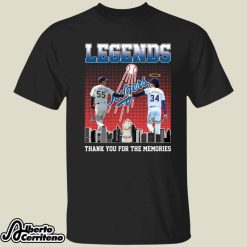 Legends Orel Hershiser Fernando Valenzuela Thank You For The Memories Shirt