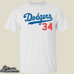 Los Angeles Dodgers Jack Honoring El Toro Fernando Valenzuela 34 Shirt