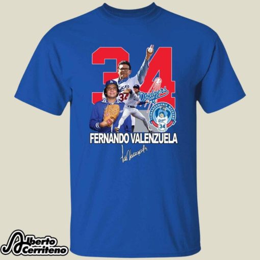 Rip Fernando Valenzuela Dodgers Shirt