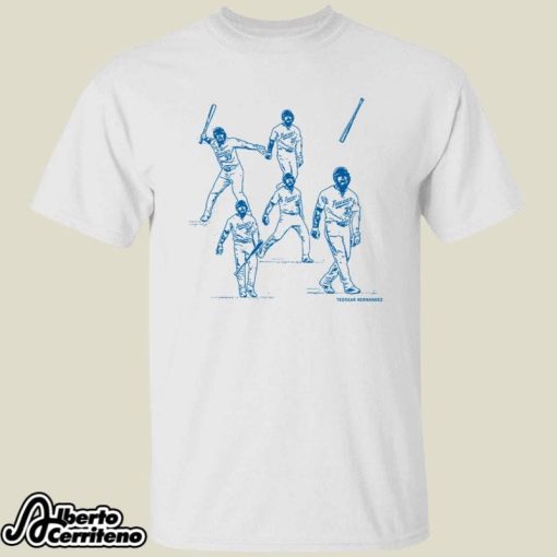 Teoscar Hernandez Los Angeles Dodgers Bat Flip Shirt