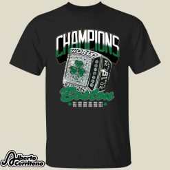 Boston Celtics 2024 World Champions Ring Shirt