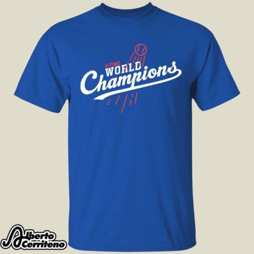 Dodgers 8 Time World Champions Shirt