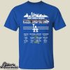 Los Angeles Dodgers 2024 World Series Champions Team Name Signature Shirt