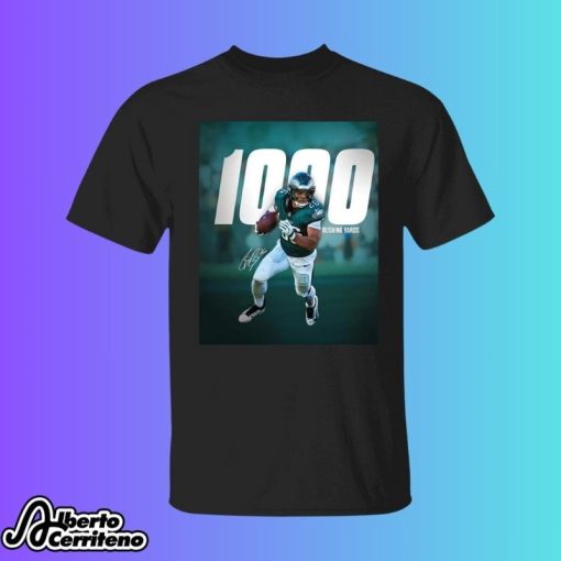 Saquon Barkley Run Saquon Run 1000 Rushing Yards Signature Shirt