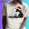 Black Cat Is This Jolly Enough Christmas 2024 Shirt