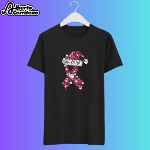 Breast Cancer Ribbon Christmas Shirt