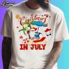 Christmas In July Summer Santa Light Shirt