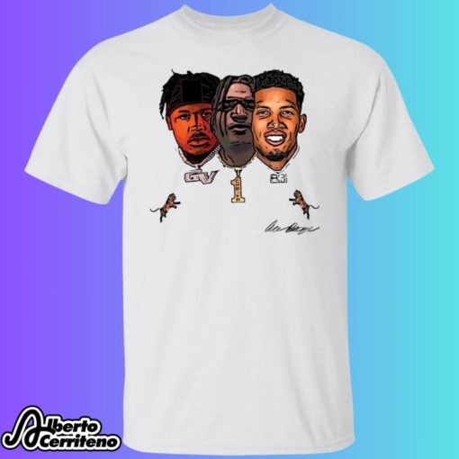 Joe Burrow Ja'marr Chase Tee Higgins Tyler Boyd Tres Amigos Shirt