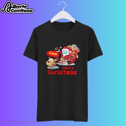 Santa Claus Reindeer Character Christmas Shirt