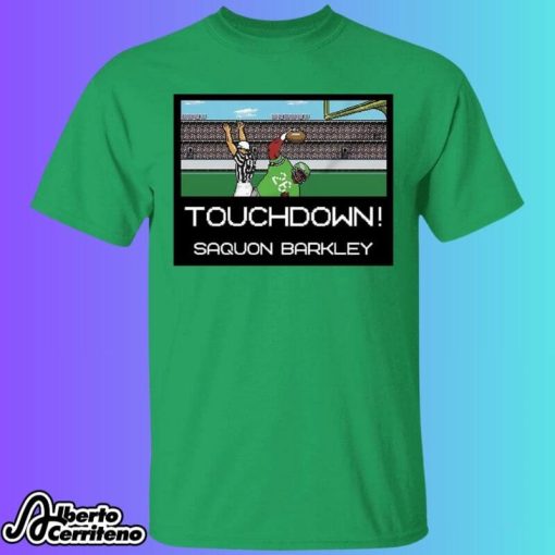 Saquon Barkley Touchdown Tecmo Saquon Shirt