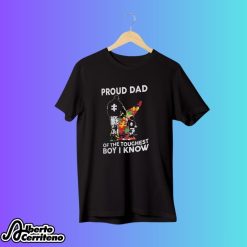 Autism Dad Proud Dad Of The Toughest Boy I Know Shirt