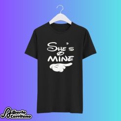 She’s Mine He’s Mine Matching Couple Shirt