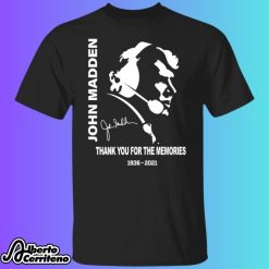 John Madden Thank You For The Memories Shirt